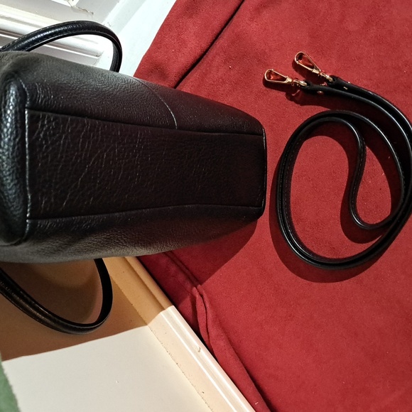 Coach Madison Kelsey Black Leather Satchel, Shoulder/ Crossbody NEW - Picture 17 of 17